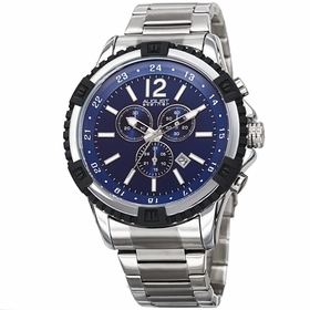 August Steiner AS8229SSBU  Mens Chronograph Quartz Watch