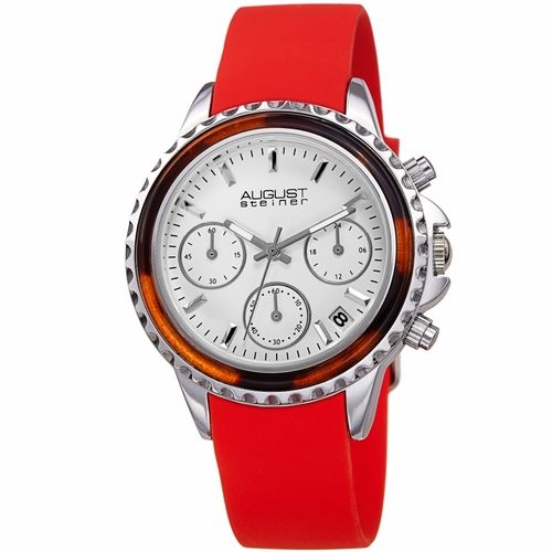 August Steiner AS8268RD  Ladies Chronograph Quartz Watch