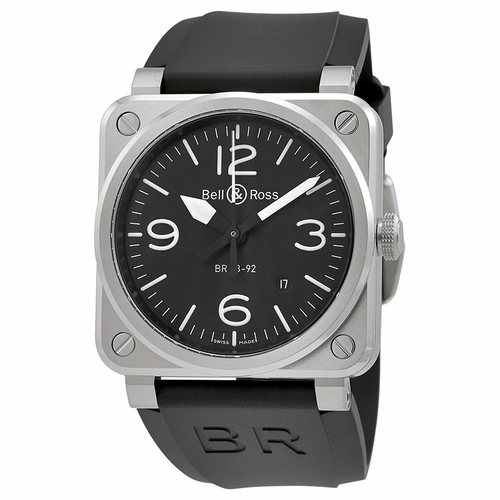 Bell and Ross BR0392-BL-ST Aviation Mens Automatic Watch