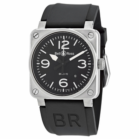 Bell and Ross BR0392-BLC-ST Aviation Mens Automatic Watch