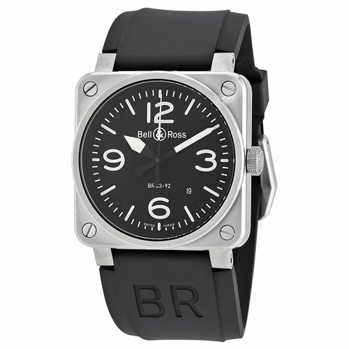 Bell and Ross BR0392-BLC-ST Aviation Mens Automatic Watch