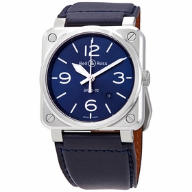 Bell and Ross BR0392-BLU-ST/SCA Aviation Mens Automatic Watch