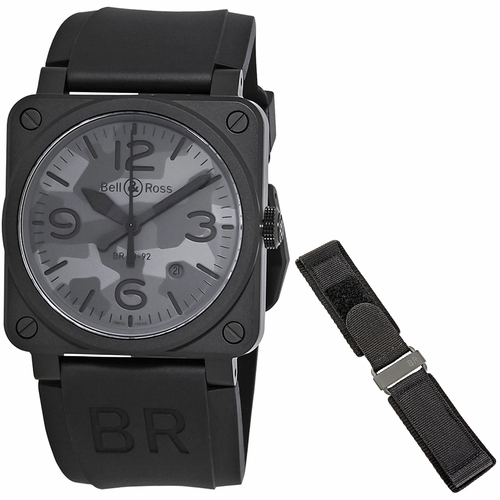 Bell and Ross BR0392-CAMO-CE/SRB Aviation Mens Automatic Watch