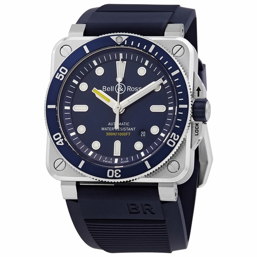 Bell and Ross BR0392-D-BU-ST/SRB BR03-92 Diver Mens Automatic Watch