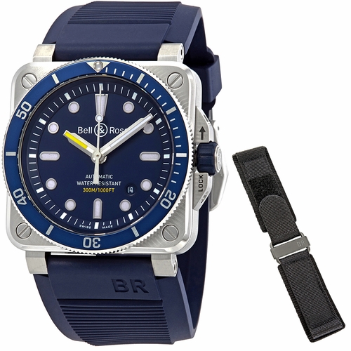 Bell and Ross BR0392-D-BU-ST/SRB Diver Mens Automatic Watch