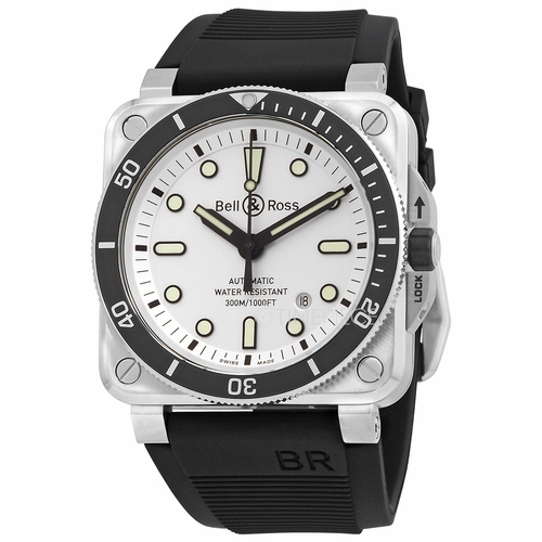 Bell and Ross BR0392-D-WH-ST/SRB  Mens Automatic Watch