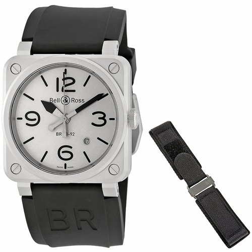 Bell and Ross BR0392-GBL-ST/SRB Aviation Horoblack Mens Automatic Watch