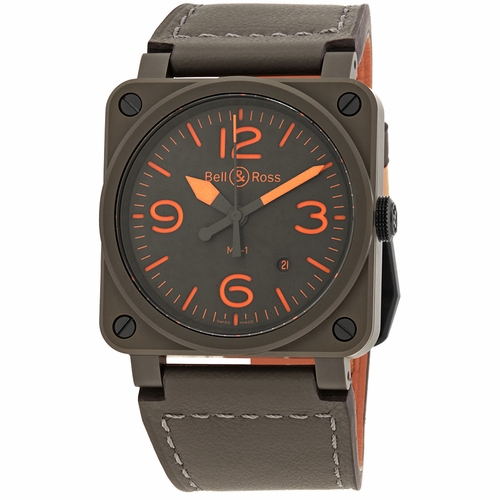 Bell and Ross BR0392-KAO-CE/SCA MA-1 Pilot Mens Automatic Watch