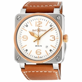 Bell and Ross BR0392-ST-PG/SCA Aviation Mens Automatic Watch