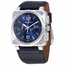 Bell and Ross BR0394-BLU-ST/SCA Aviation Mens Chronograph Automatic Watch