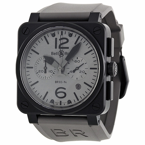 Bell and Ross BR0394-COMMANDO Aviation Mens Chronograph Automatic Watch