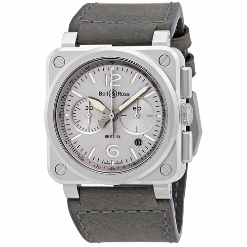 Bell and Ross BR0394-GR-ST/SCA Horlum Mens Chronograph Automatic Watch