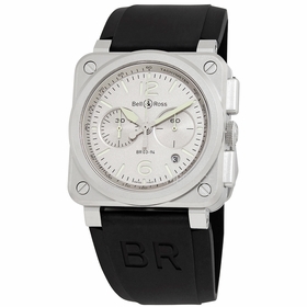 Bell and Ross BR0394-GR-ST/SCA Horolum Mens Chronograph Automatic Watch
