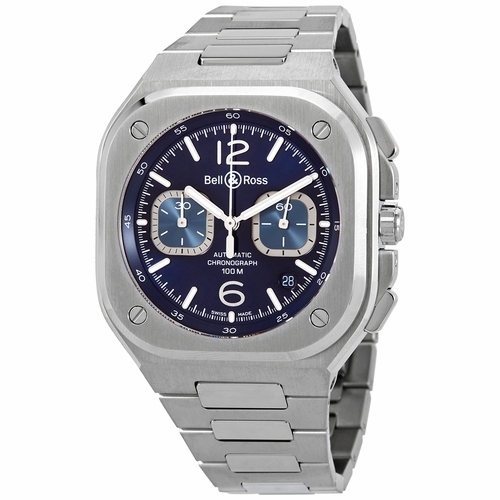 Bell and Ross BR05C-BU-ST/SST  Mens Chronograph Automatic Watch