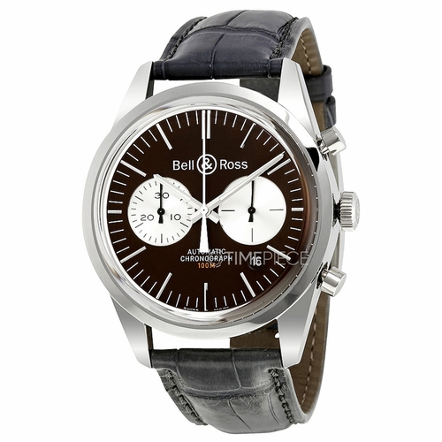 Bell and Ross BRG126-BRN-ST/SCR2 Vintage Mens Chronograph Automatic Watch