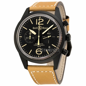 Bell and Ross BRV126-HERITAGE BR 126 Vintage Mens Chronograph Automatic Watch