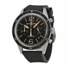 Bell and Ross BRV126-ST-HER/SRB Vintage Sport Mens Chronograph Automatic Watch
