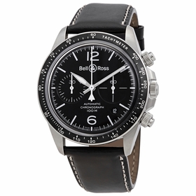 Bell and Ross BRV294-BL-ST/SCA Vintage V2-94 Mens Chronograph Automatic Watch