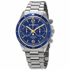 Bell and Ross BRV294-BU-G-ST/SST Vintage V2-94 Mens Chronograph Automatic Watch