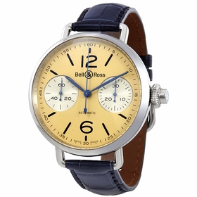 Bell and Ross BRWW1-MONO-IVO/S Vintage Monopusher Chronograph Mens Chronograph Automatic Watch