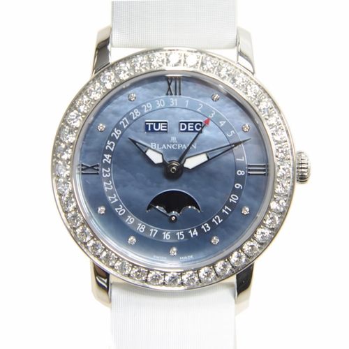 Blancpain 3663-4654L-52B Women Complete Calendar Moon Phase Ladies Automatic Watch