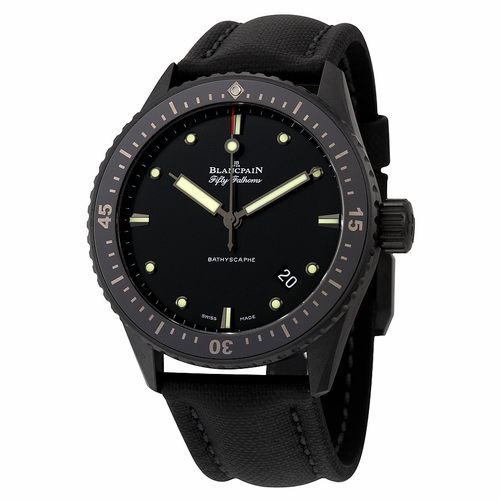 Blancpain 5000-0130-B52A Fifty Fathoms Bathyscaphe Mens Automatic Watch