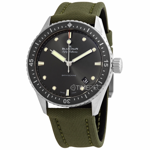 Blancpain 5000-1110-K52A Fifty Fathoms Bathyscaphe Mens Automatic Watch