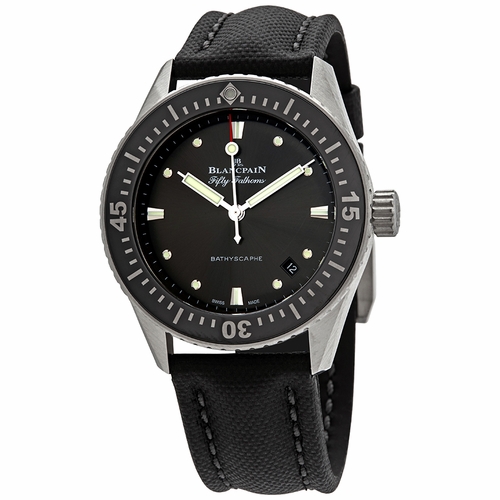Blancpain 5100B 1110 B52A Fifty Fathoms Bathyscaphe Mens Automatic Watch