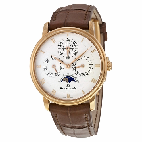 Blancpain 6057-3642-55B Villeret Perpetual Calendar Mens Automatic Watch