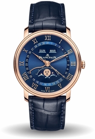 Blancpain 6654 3640 55B Villeret Ultraplate Moonphase Mens Automatic Watch