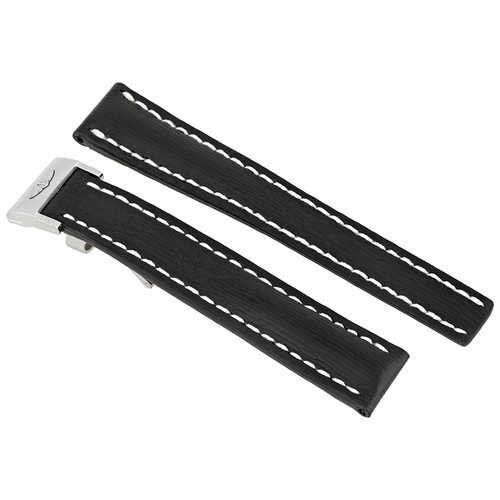 Breitling Black Calfskin 16MM Leather Strap 252X-A14D.1 Breitling Black Calfskin 16MM Leather Strap 252X-A14D.1