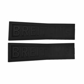 Breitling Black Rubber Strap 24-20mm