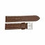 Breitling Strap Brown Leather Strap with White Stitching and a Stainless Steel Tang Buckle 22-20mm