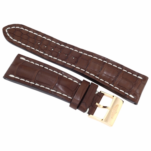 Breitling Brown Leather Strap with a Tang Clasp 24 mm / 20 mm