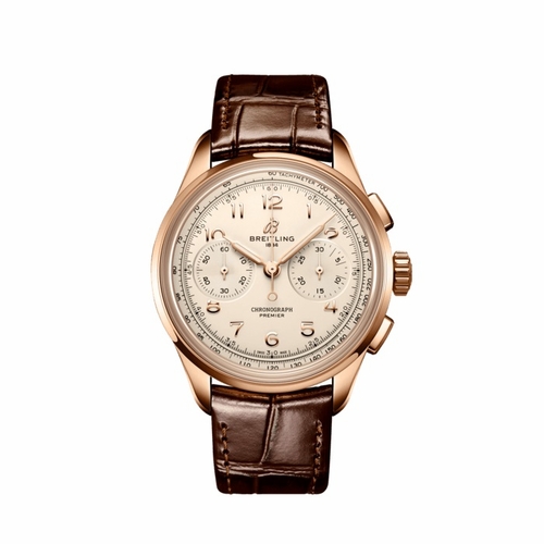 Breitling RB0930371G1P1 Premier Mens Chronograph Hand Wind Watch
