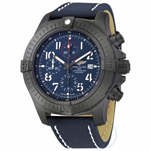 Breitling V13375101C1X1 Super Avenger Chronograph 48 Night Mission Mens Chronograph Automatic Watch