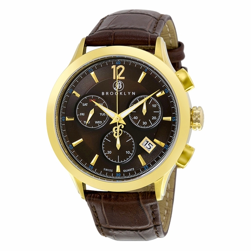 Brooklyn Watch Co. 205-M2931 Dakota Mens Chronograph Quartz Watch Brooklyn Watch Co. 205-M2931 Dakota Mens Chronograph Quartz Watch