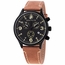 Brooklyn Watch Co. 307-BLK-3 Bedford Brownstone II Mens Chronograph Quartz Watch