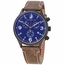 Brooklyn Watch Co. 307-BLU-5 Bedford Brownstone II Mens Chronograph Quartz Watch