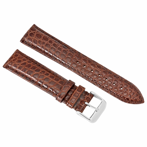 Brooklyn Watch Strap in Brown Alligator Leather - 20 MM