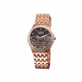 Burgi BUR081RG Wave Pattern Ladies Quartz Watch