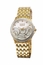 Burgi BUR081YG Wave Pattern Ladies Quartz Watch