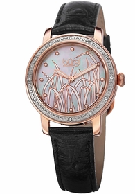 Burgi BUR096RG Pattern Ladies Quartz Watch