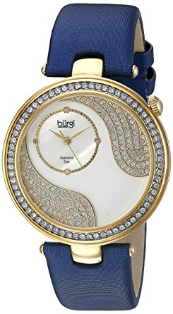 Burgi BUR155BU Pave Design Ladies Quartz Watch