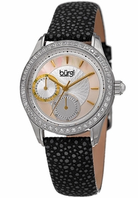 Burgi BUR160BK  Ladies Quartz Watch