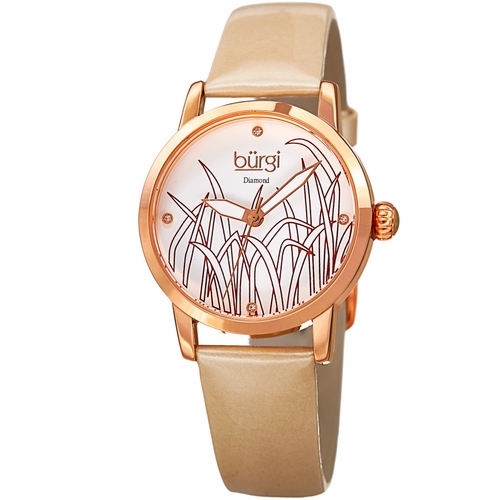 Burgi BUR173GLD Pattern Ladies Quartz Watch