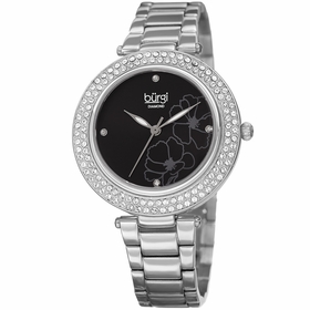 Burgi BUR179SSB Flower Marker Ladies Quartz Watch