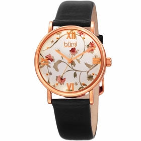 Burgi BUR186BK Flower Ladies Quartz Watch