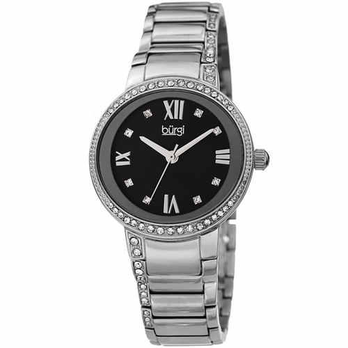 Burgi BUR187SSBK  Ladies Quartz Watch