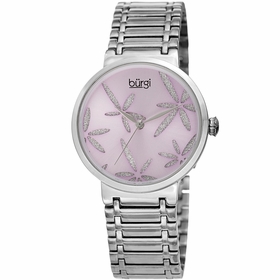 Burgi BUR190SSPU Sparkling Flower Ladies Quartz Watch